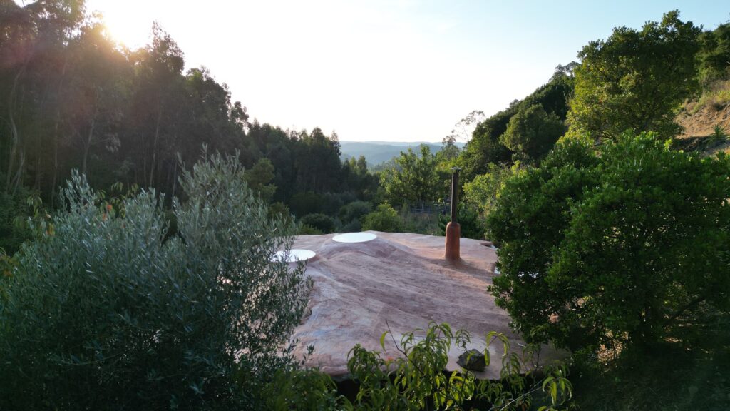 Rooftop View of the Infinite Love Lodge, your Holistic Artist Residency